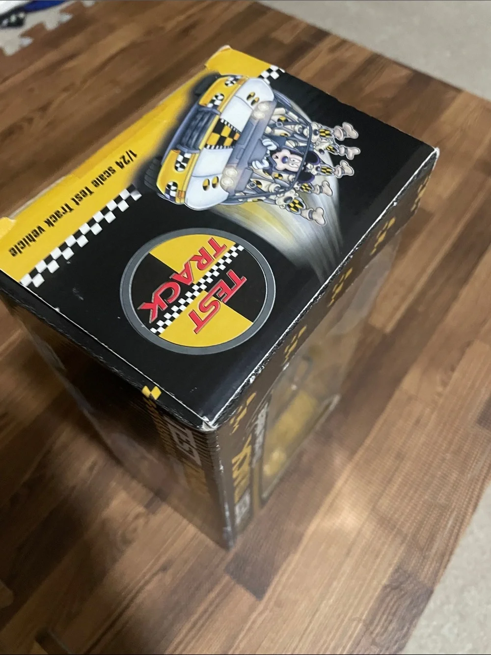 Disney Test Track White and Yellow 1/24 Toy Model Car